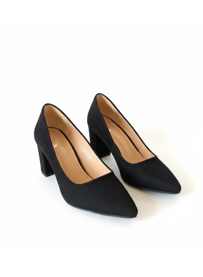 Vbranda Elegant high-heel shoes suede with a classic design R-800 - Image 4